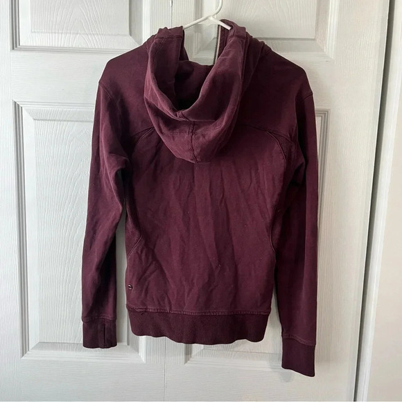 Lululemon Heavyweight Scuba Zip Up Hoodie in Heathered Burgundy Size 6 - Picture 4 of 8